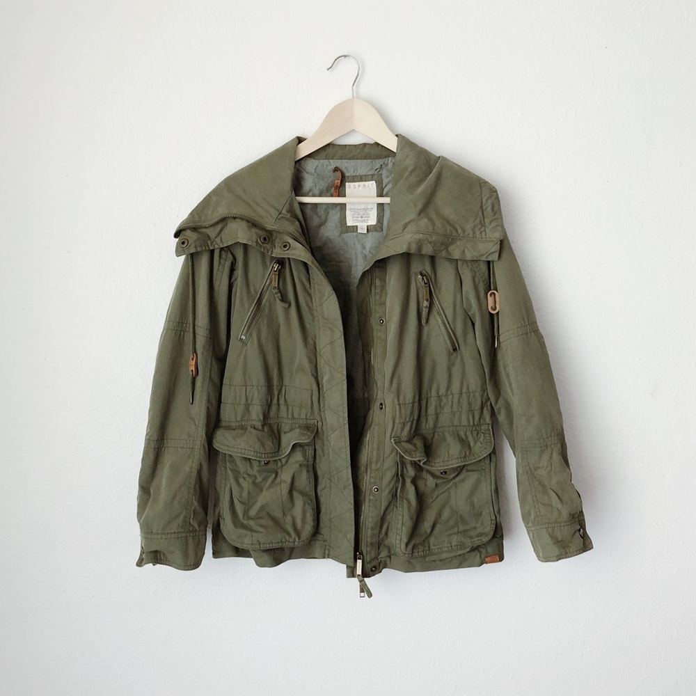 ESPRIT Utility Jacket - Olive Green